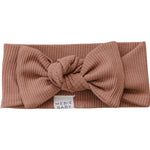 Dusty Rose Organic Cotton Ribbed Head Wrap – Mebie Baby