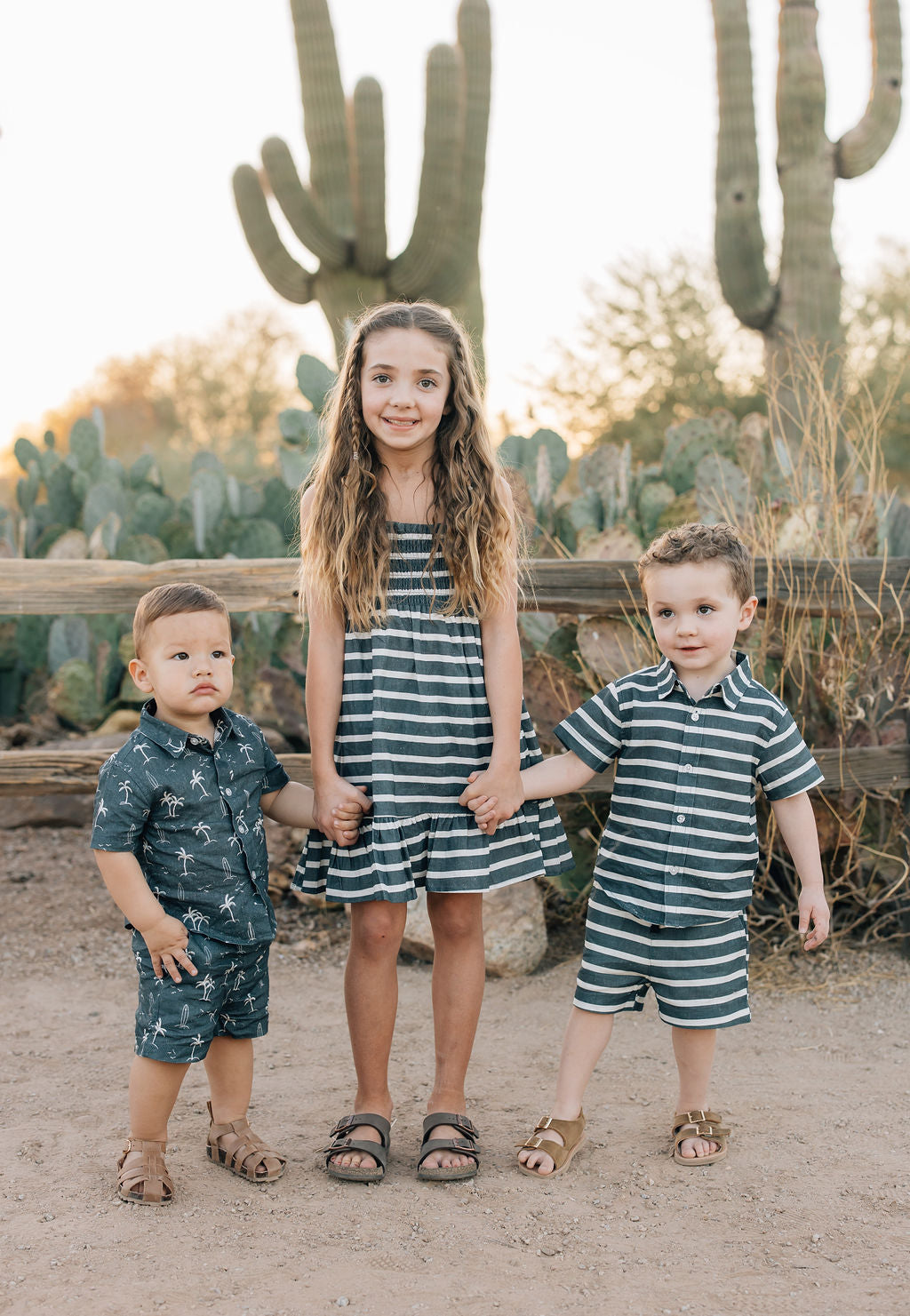 Stripe Linen Cotton Shorts