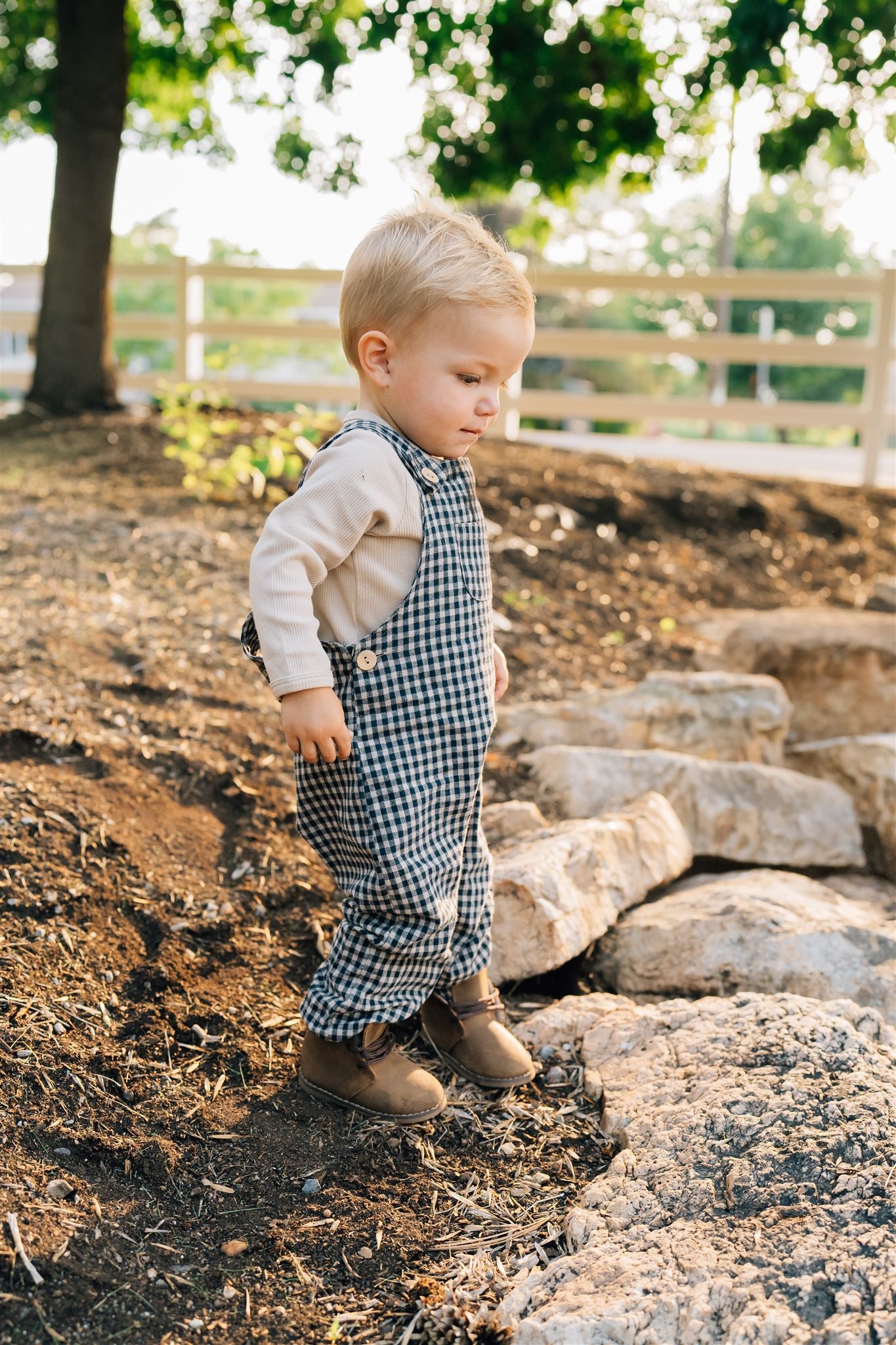 Baby linen overalls on sale