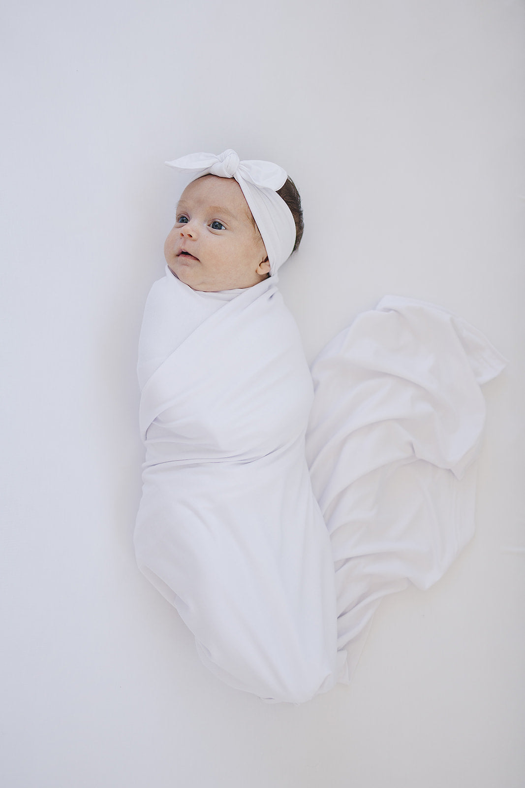 White 2025 swaddle blanket