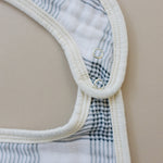 Coastal Plaid Classic Muslin Bib