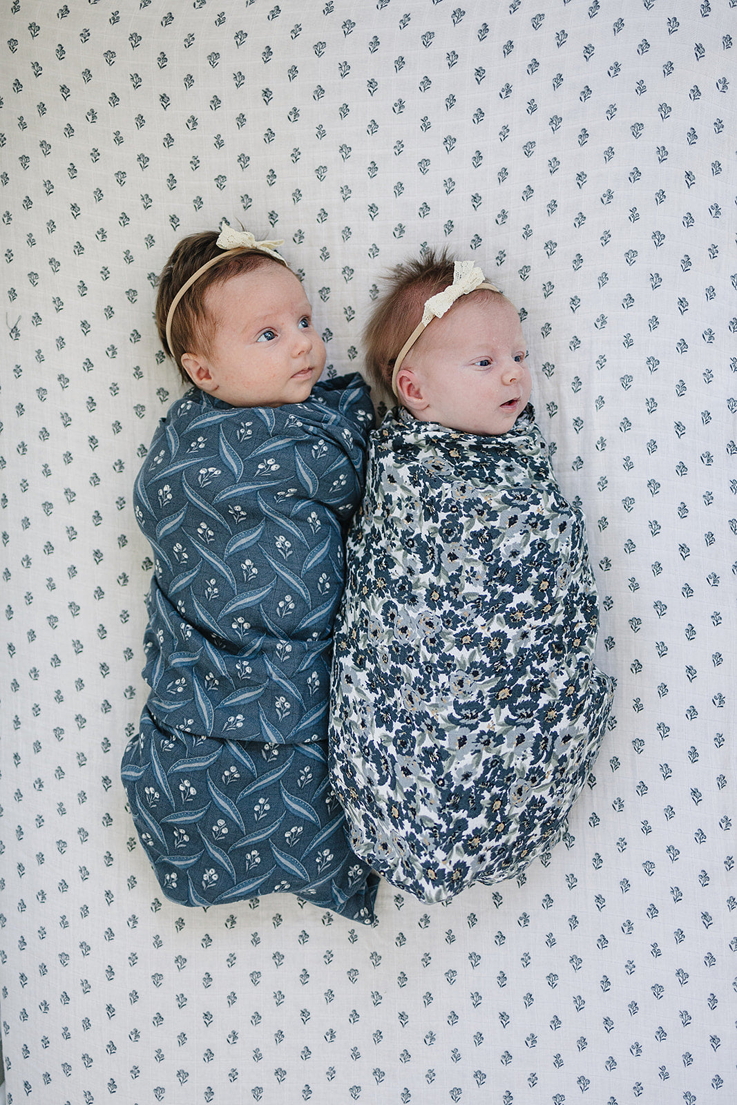 Navy muslin swaddle sale