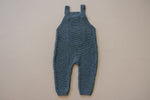 Charcoal Knit Overalls