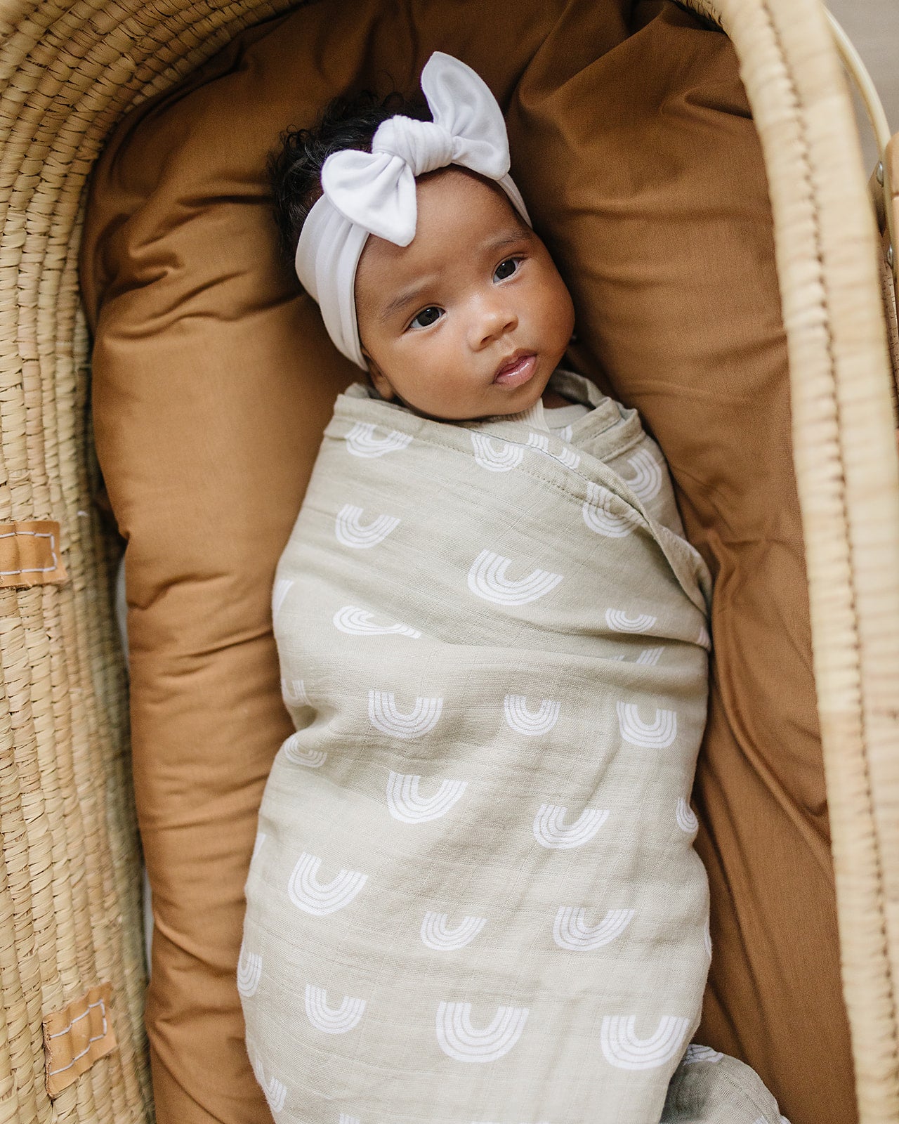 Swaddling with a muslin blanket sale