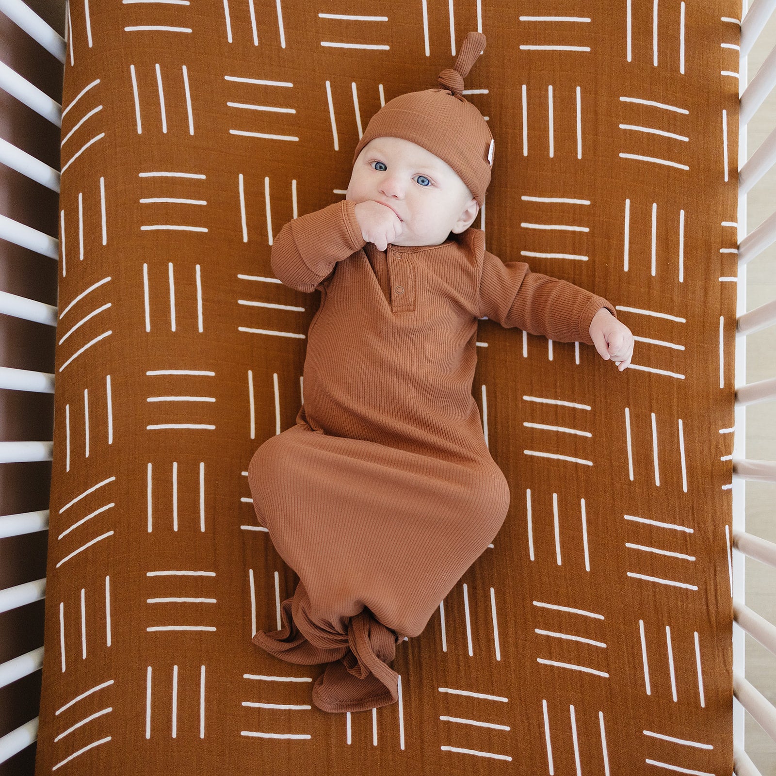 Mustard mudcloth sales crib sheet