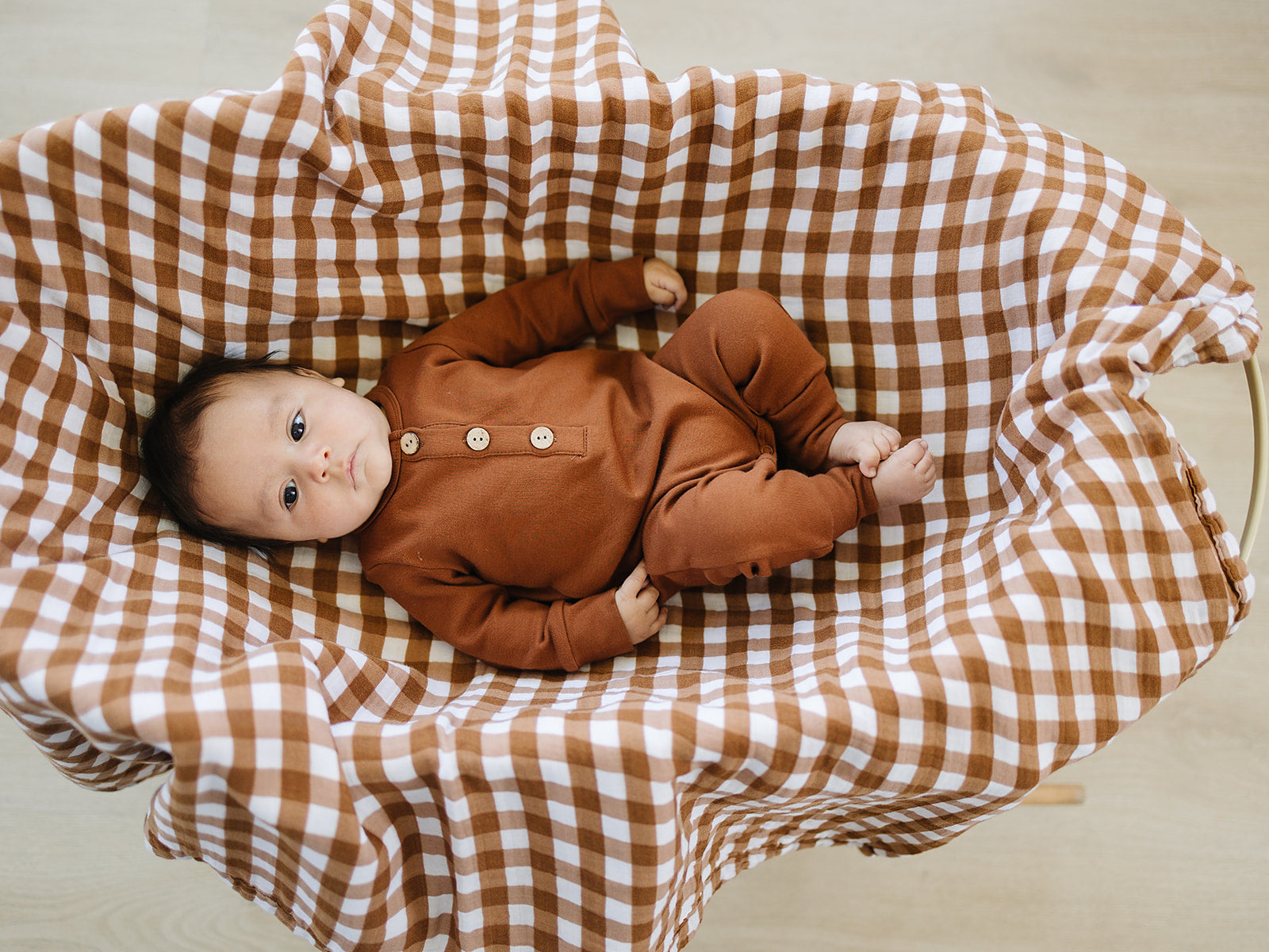 Gingham best sale baby blanket