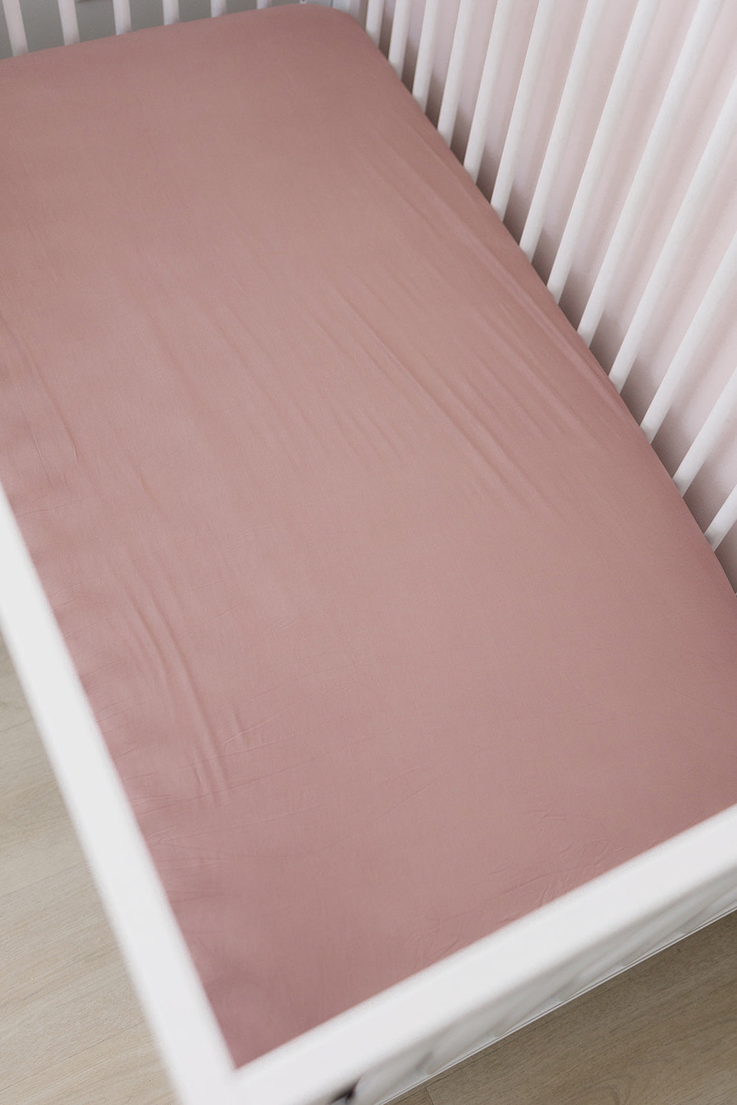 Dusky pink 2024 cot bed sheet